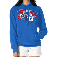 NFL New York Giants Starter Women's Fireworks Fleece Pullover Hoodie