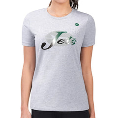 NFL New York Jets G-III 4Her by Carl Banks Women's Super-Slim Fit Lightweight Shadow Logo T-Shirt