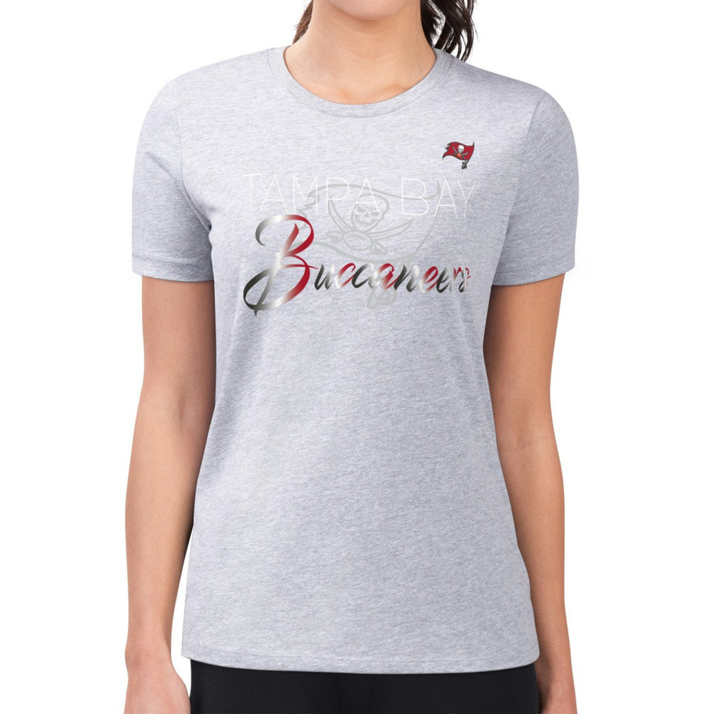 NFL Tampa Bay Buccaneers G-III 4Her by Carl Banks Women's Super-Slim Fit Lightweight Shadow Logo T-Shirt