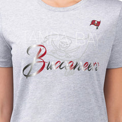 NFL Tampa Bay Buccaneers G-III 4Her by Carl Banks Women's Super-Slim Fit Lightweight Shadow Logo T-Shirt