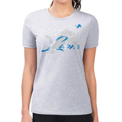 NFL Detroit Lions G-III 4Her by Carl Banks Women's Super-Slim Fit Lightweight Shadow Logo T-Shirt
