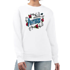 NFL Carolina Panthers G-III 4Her by Carl Banks Women's Roses Fleece Tri-Blend Pullover Sweatshirt