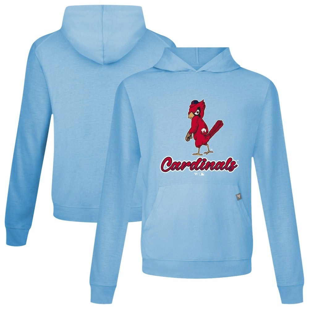 St. Louis Cardinals Levelwear Seeing Red Relay Pullover Hoodie - Light Blue