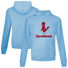 St. Louis Cardinals Levelwear Seeing Red Relay Pullover Hoodie - Light Blue