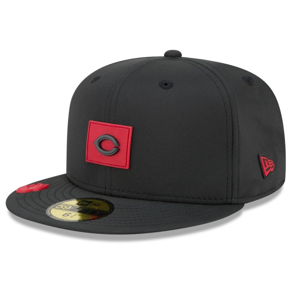 Cincinnati Reds 2026 Clubhouse 59FIFTY Fitted Hat - Black | New Era