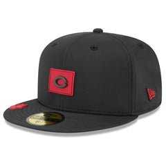 Cincinnati Reds 2026 Clubhouse 59FIFTY Fitted Hat - Black | New Era
