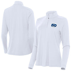NFL Seattle Seahawks Antigua Women's 50th Season Intent Quarter-Zip Pullover