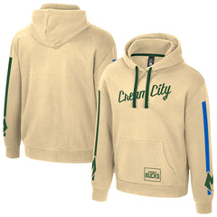 Milwaukee Bucks Stadium Essentials Unisex 2025/26 City Edition City Star Hoodie - Cream discount