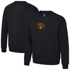 New York Knicks Stadium Essentials Unisex Club Level Chenille Sweatshirt - Black cheap
