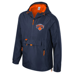 New York Knicks Stadium Essentials Unisex Compete Quarter-Zip Hoodie Jacket - Blue for sale
