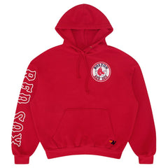 Boston Red Sox Aviator Nation x MLB Unisex Tri-Blend Pullover Hoodie - Red