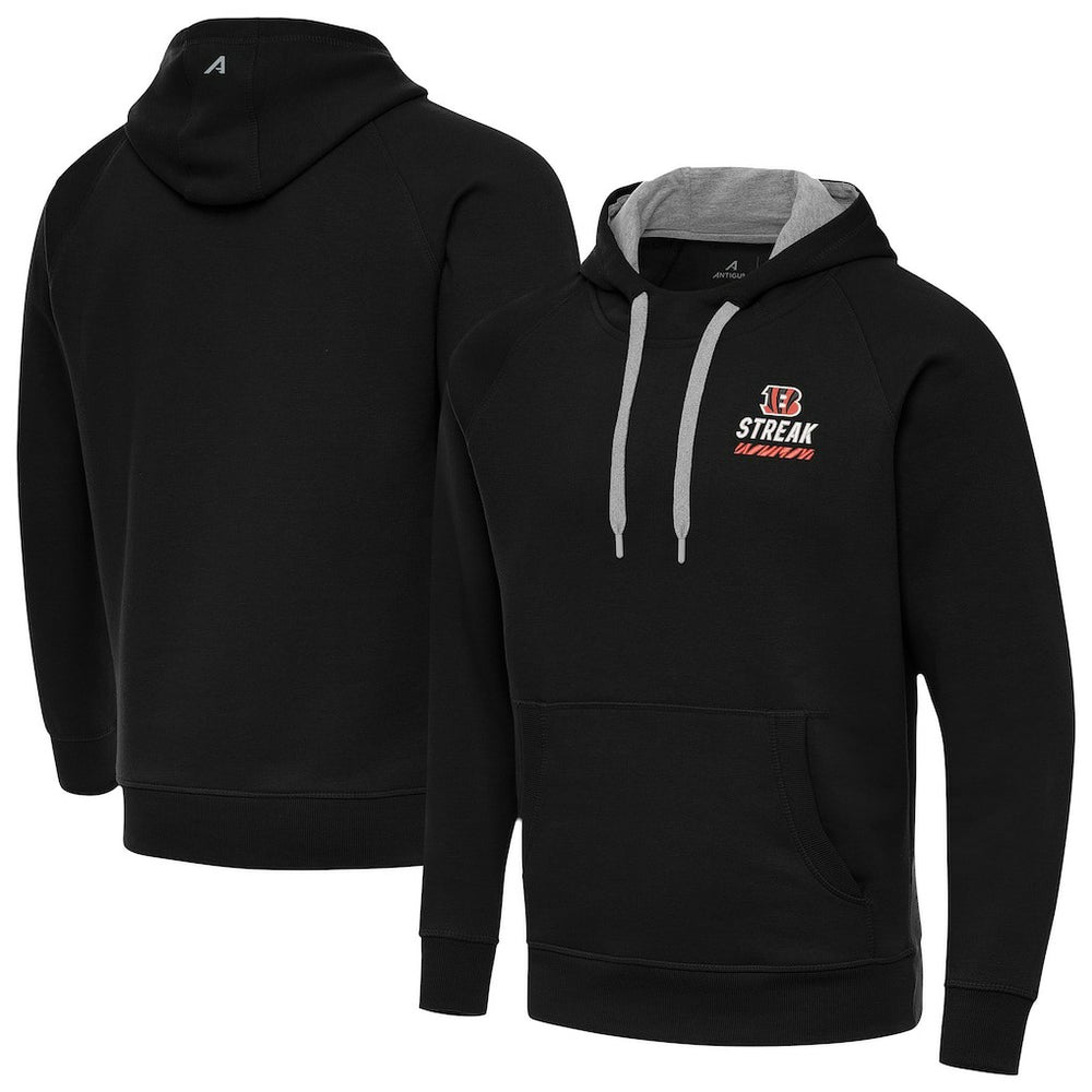NFL Cincinnati Bengals Antigua Streak Victory Pullover Hoodie