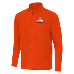 NFL Cincinnati Bengals Antigua Streak Intent Quarter-Zip Sweatshirt