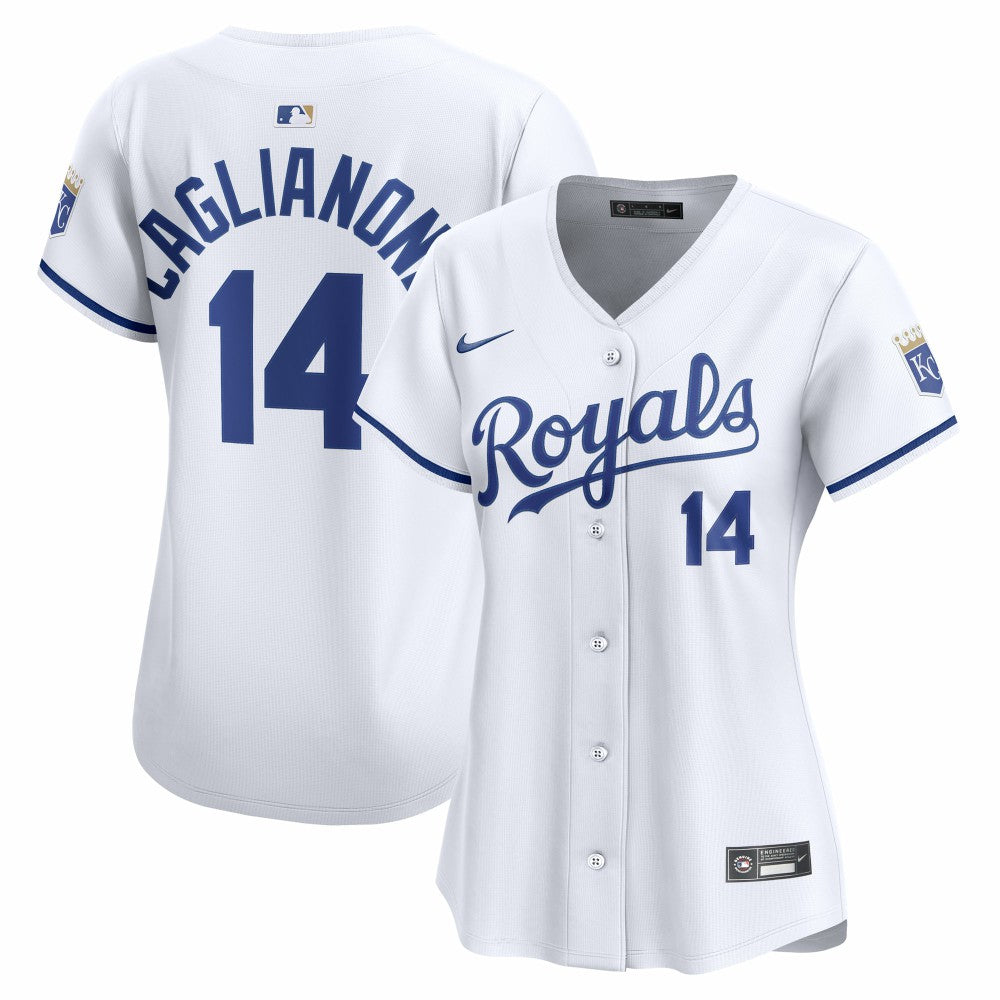 Jac Caglianone Kansas City Royals Women's Home Limited Player Jersey - White | Nike