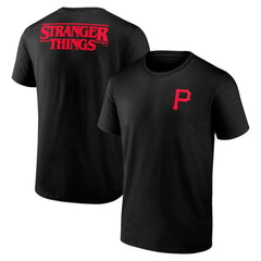 Pittsburgh Pirates Stranger Things Graphic T-Shirt - Black