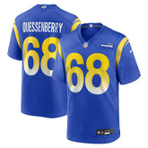 NFL Los Angeles Rams David Quessenberry Team Game Jersey