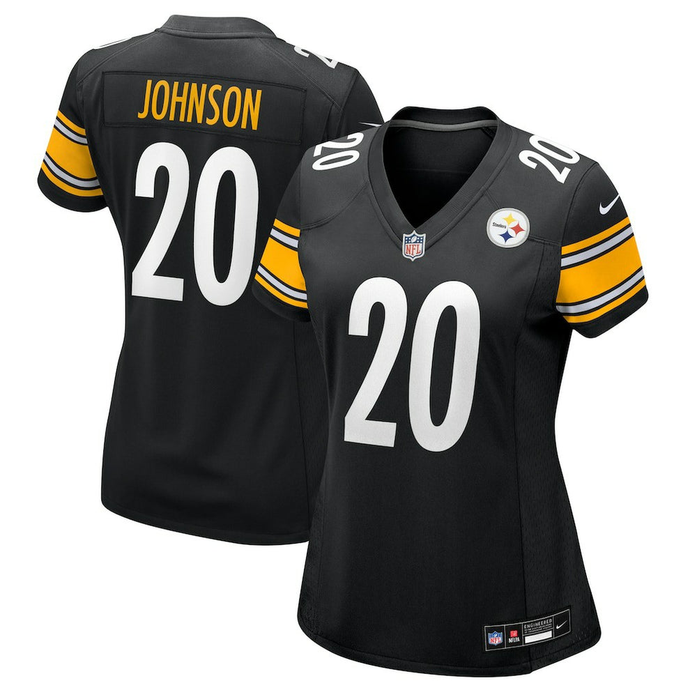 NFL Pittsburgh Steelers Kaleb Johnson Women's Team Game Jersey