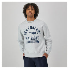 NFL New England Patriots Reverse Weave Fleece Pullover Sweatshirt