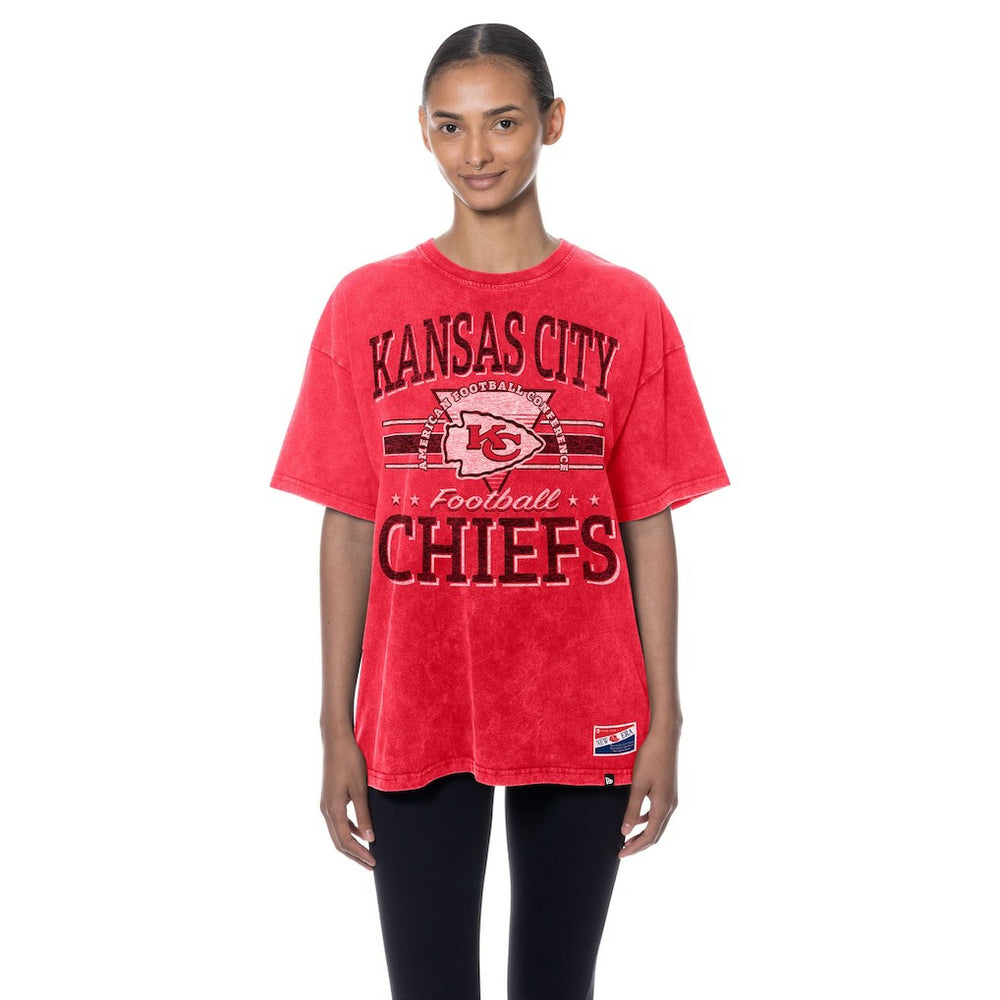NFL Kansas City Chiefs Women's Throwback Oversized T-Shirt