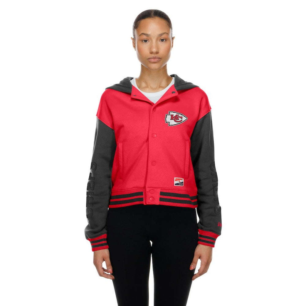 NFL Kansas City Chiefs Women's Throwback Full-Snap Hooded Jacket