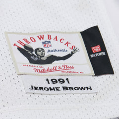 NFL Philadelphia Eagles Jerome Brown 1991 Authentic Throwback Retired Player Jersey