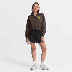 San Diego Padres Women's Primetime Phoenix Fleece Half-Zip Sweatshirt - Brown | Nike