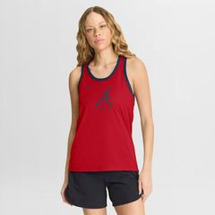 Atlanta Braves Women's Tri-Blend Dri-FIT Racerback Tank Top - Red | Nike