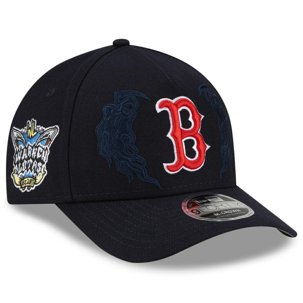 Boston Red Sox x Warren Lotas 9FORTY A-Frame M-Crown Adjustable Hat - Navy | New Era