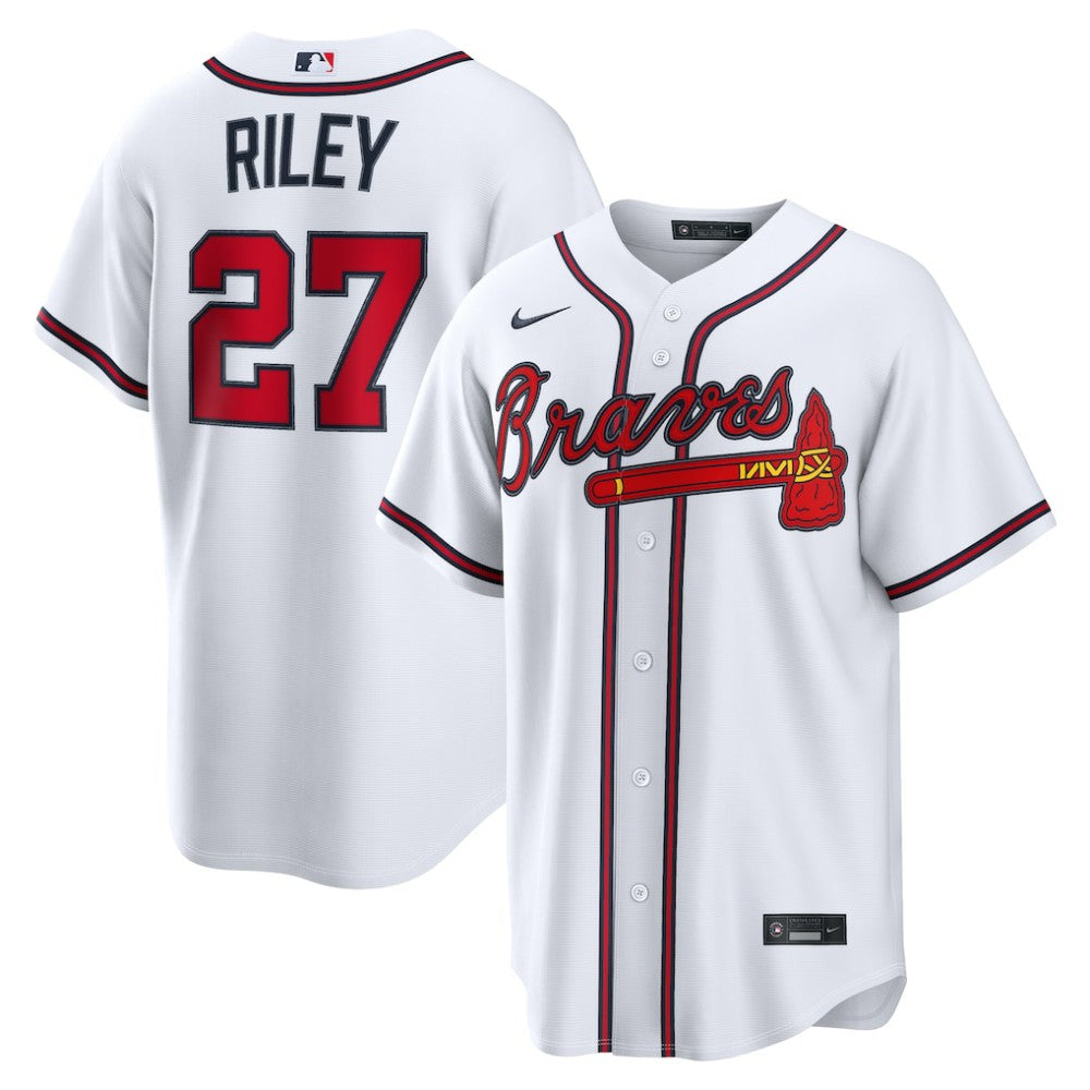 Austin Riley Atlanta Braves Home Replica Jersey - White | Nike