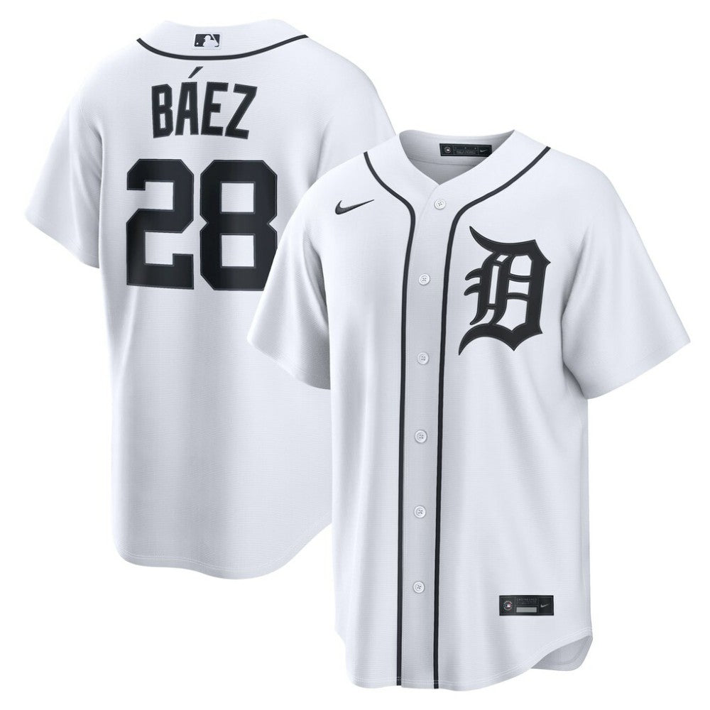 Javier Báez Detroit Tigers Home Replica Jersey - White | Nike