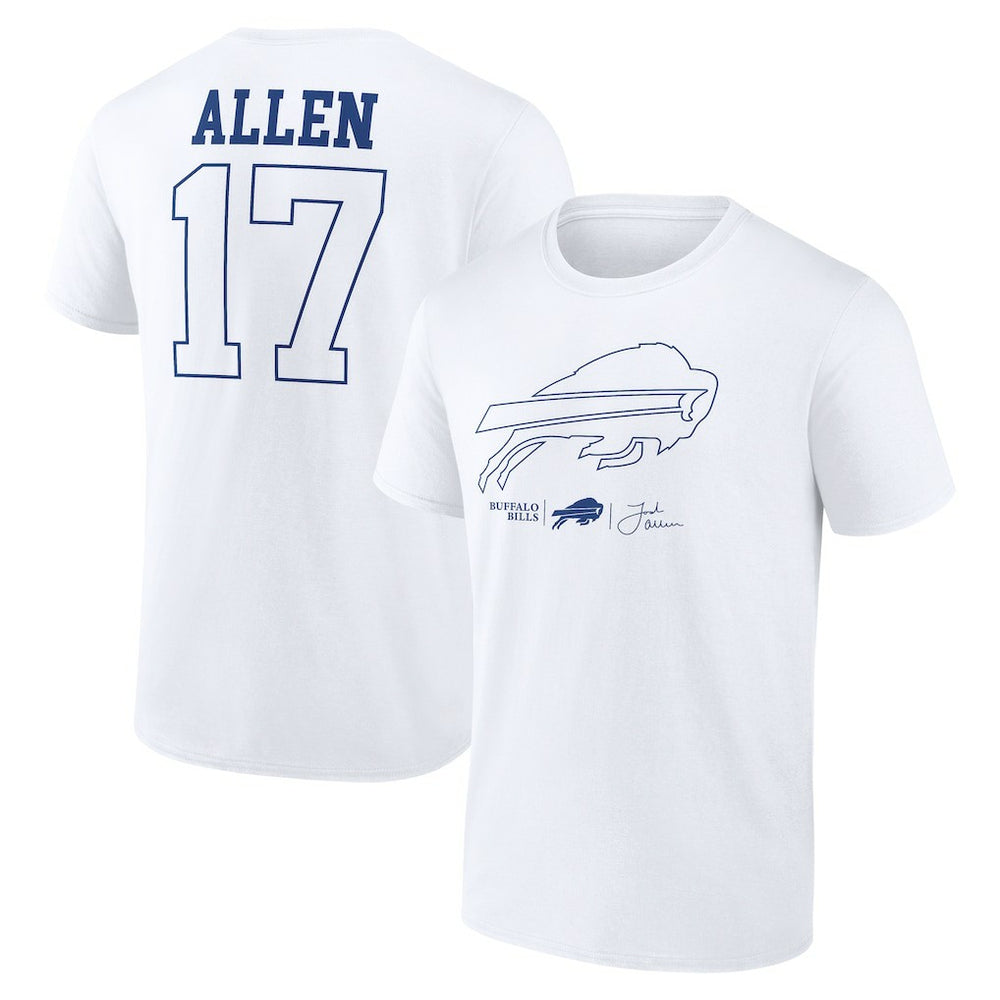 NFL Buffalo Bills Josh Allen Tonal Name & Number T-Shirt
