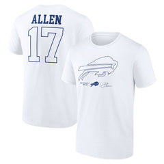 NFL Buffalo Bills Josh Allen Tonal Name & Number T-Shirt