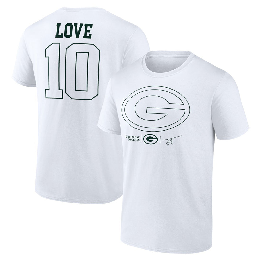 NFL Green Bay Packers Jordan Love Tonal Name & Number T-Shirt