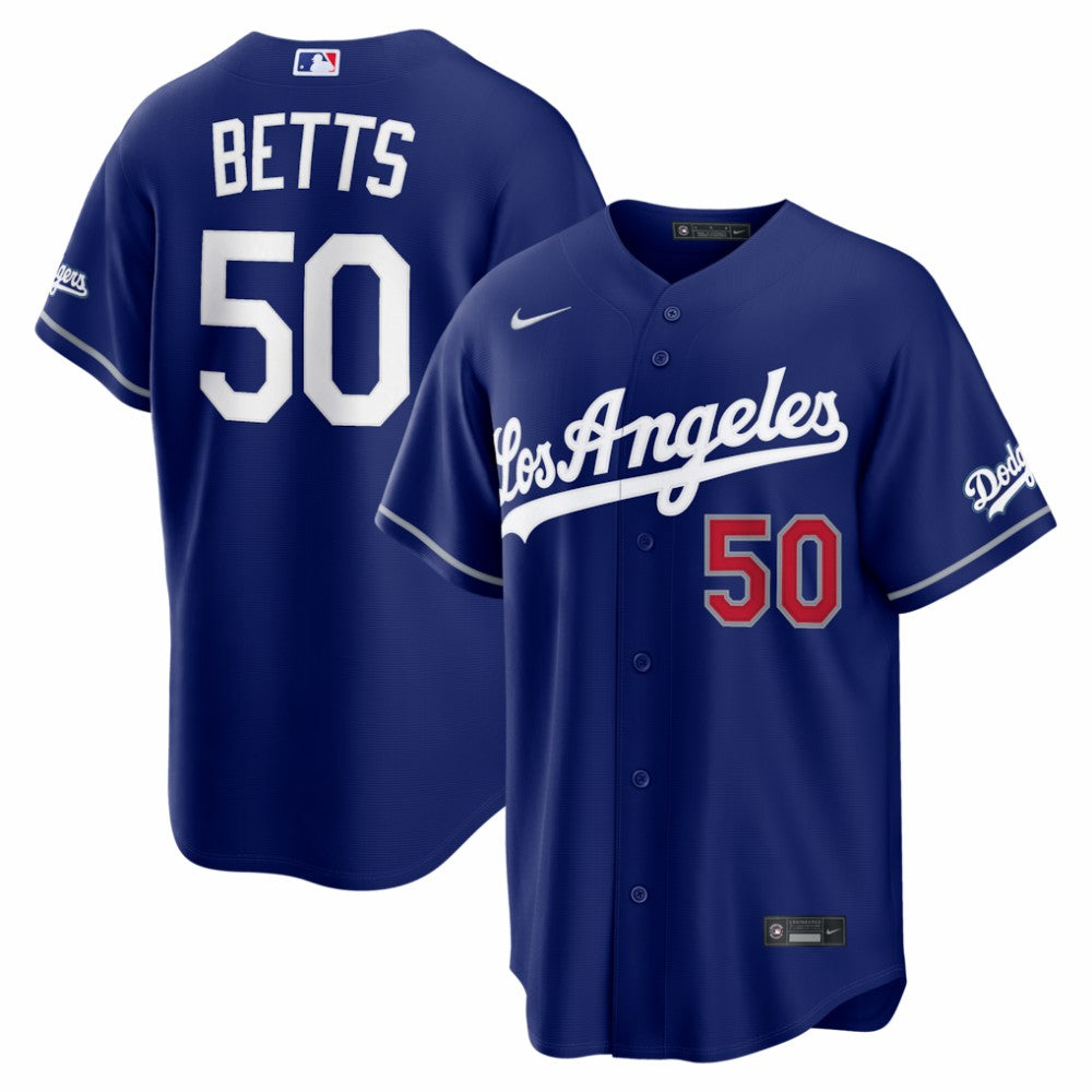 Mookie Betts Los Angeles Dodgers Alternate Stadium Jersey - Royal | Nike