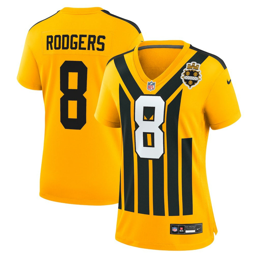 NFL Pittsburgh Steelers Aaron Rodgers Women's Alternate 1933 Throwback Game Jersey