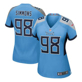 NFL Tennessee Titans Jeffery Simmons Women's Team Game Jersey