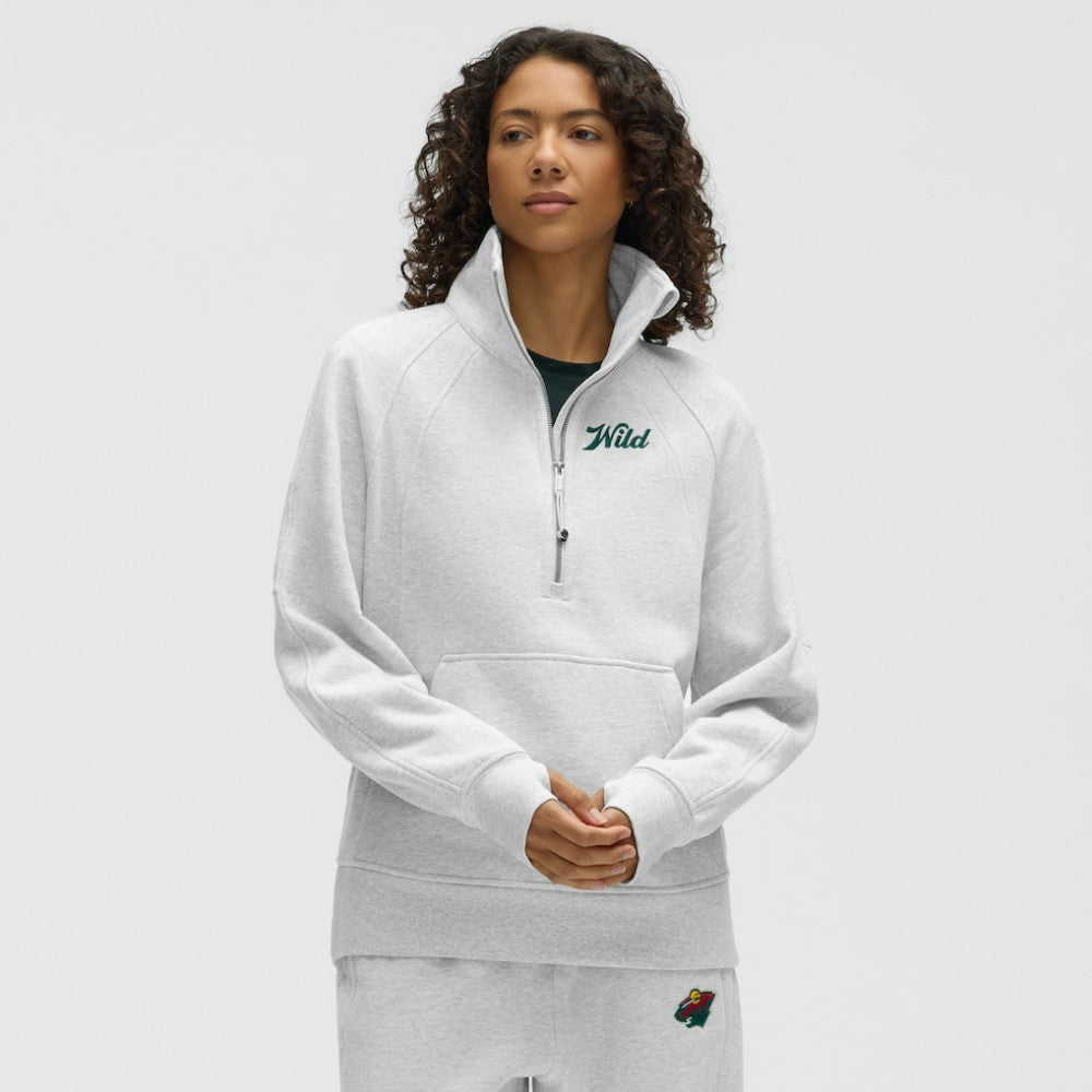 Minnesota Wild lululemon Women's Long Scuba Oversized Half-Zip Funnel Neck