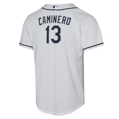 Junior Caminero Tampa Bay Rays Youth Home Replica Player Jersey - White | Nike
