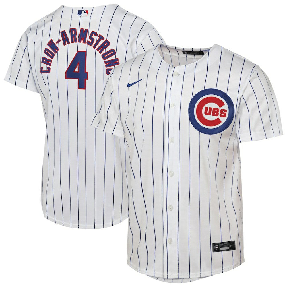 Pete Crow-Armstrong Chicago Cubs Youth Home Replica Player Jersey - White | Nike