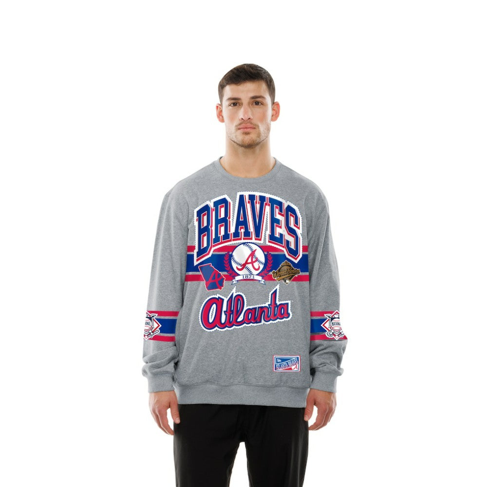 Atlanta Braves Sport Classics Sweatshirt - Gray | New Era