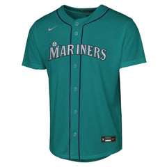 Cal Raleigh Seattle Mariners Youth Alternate Replica Jersey - Teal | Nike