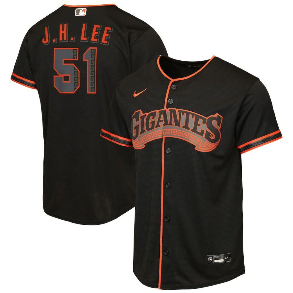 Jung Hoo Lee San Francisco Giants Youth Alternate 2 Replica Jersey - Black | Nike
