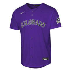 Colorado Rockies Youth Alternate 2 Stadium Jersey - Purple | Nike