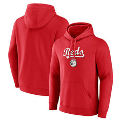 Cincinnati Reds Team Lockup Hoodie - Red