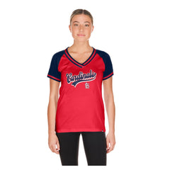 St. Louis Cardinals Women's Gameday V-Neck T-Shirt - Red | New Era