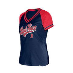 Boston Red Sox Women's Gameday V-Neck T-Shirt - Navy | New Era