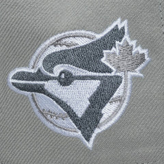 Toronto Blue Jays Cooperstown Thunderstorm Head Coach Pro-Crown Adjustable Hat - Gray | Mitchell & Ness