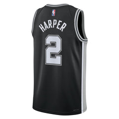 Dylan Harper San Antonio Spurs Unisex 2025 NBA Draft First Round Pick Swingman Jersey - Icon Edition - Black | Nike outlet