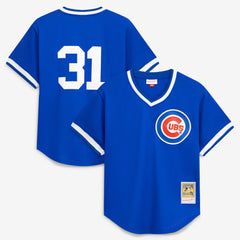 Greg Maddux Chicago Cubs Authentic Batting Practice Jersey - Royal | Mitchell & Ness