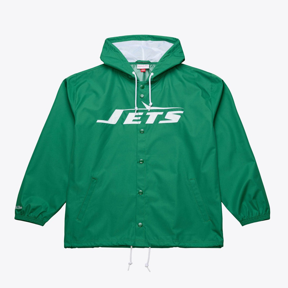 NFL New York Jets Coaches Full-Snap Hooded Windbreaker Jacket